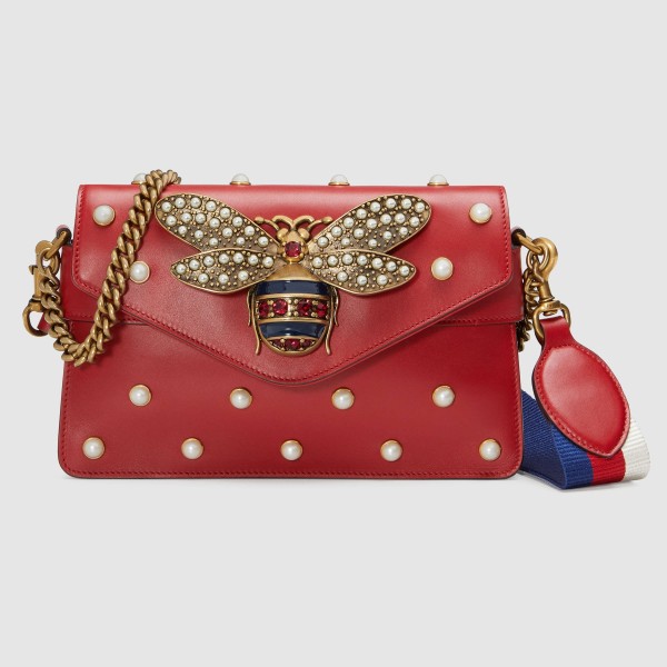 Red Broadway Mini Leather Bag A mini bag
