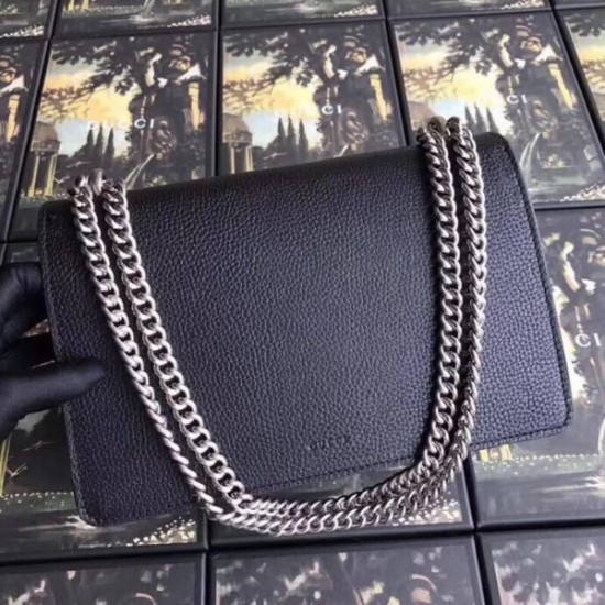 Black Dionysus Small Leather Shoulder Bag