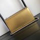 Small Shoulder Bag In Gold Metallic Leather