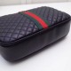 Black Quilted Leather Small Shoulder Bag