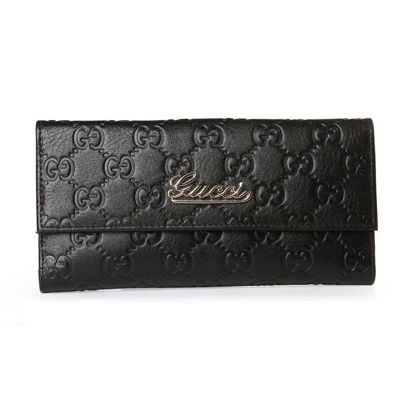 Black Embossed Leather B5713