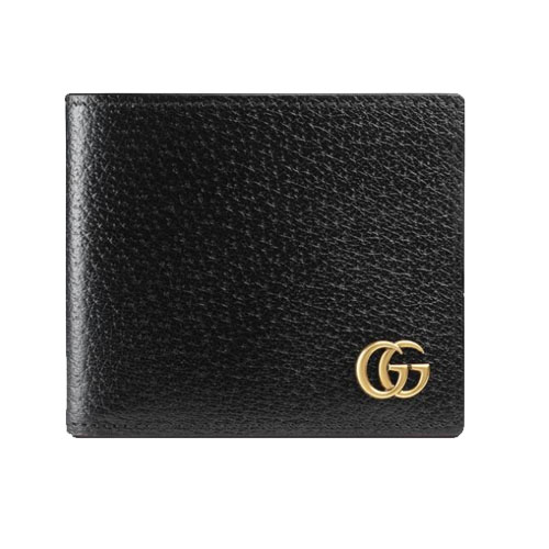 GG Marmont leather bifold wallet Black