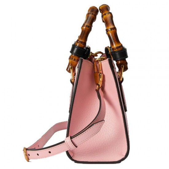 Gucci Diana Bamboo Mini Tote Bag Pink