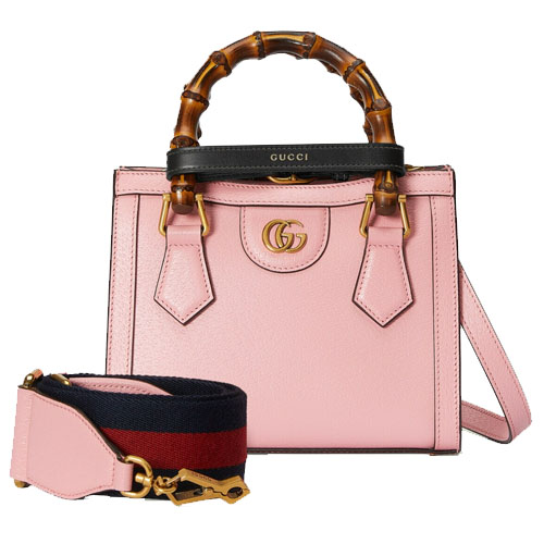 Gucci Diana Bamboo Mini Tote Bag Pink