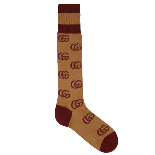 Gucci GG Brown Socks 649677 4GAAS
