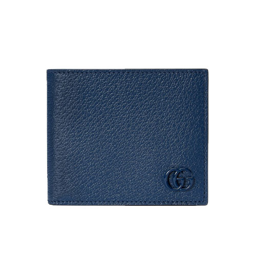 GG Marmont Leather Bifold Wallet Royal Blue