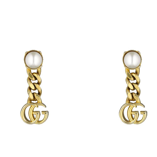 Pearl GG earrings 645665 I4620 8078