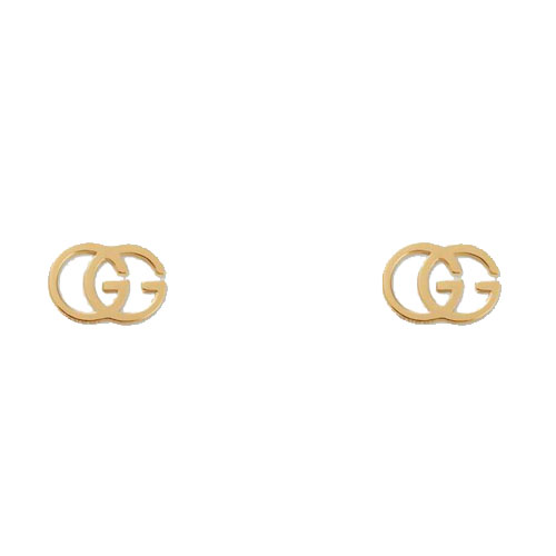 18K Yellow Gold GG Earrings