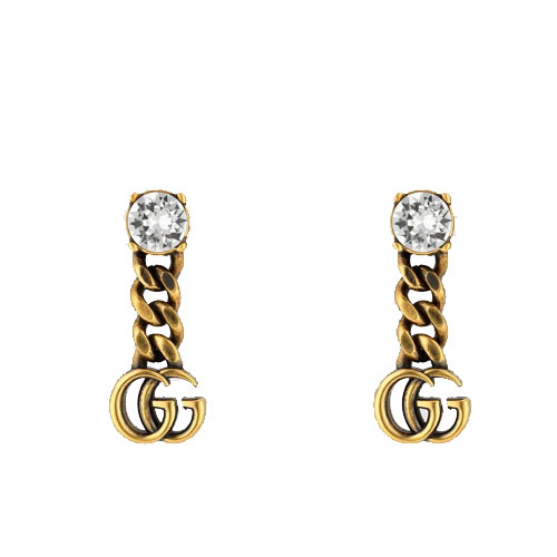 Crystal GG earrings 645683 J1D50 8062