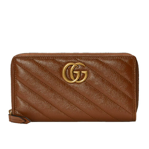 GG Marmont matelasse zip around wallet