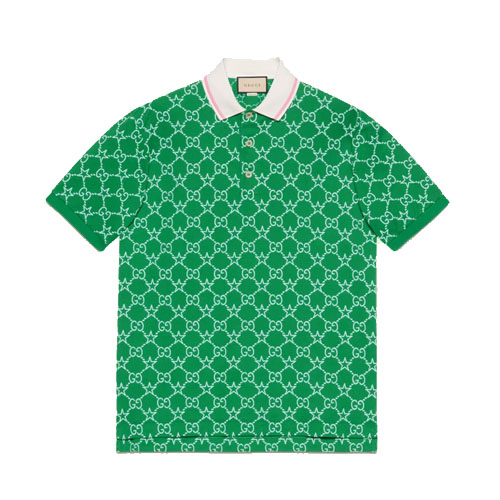 GG Stretch Cotton Polo Green