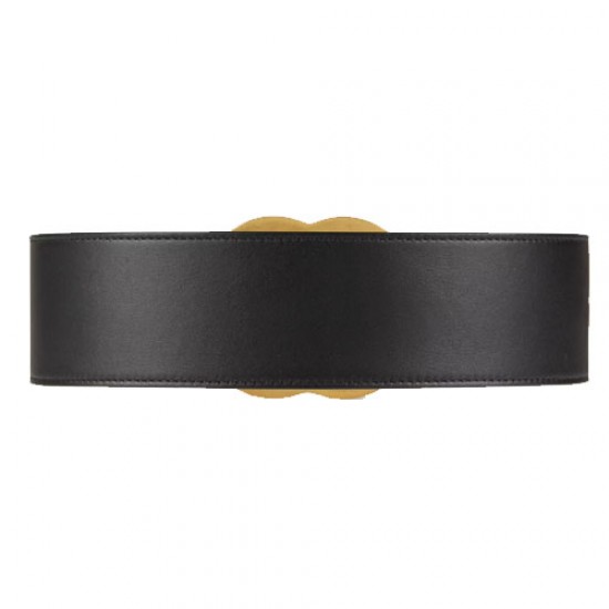 Belt with crystal double G buckle