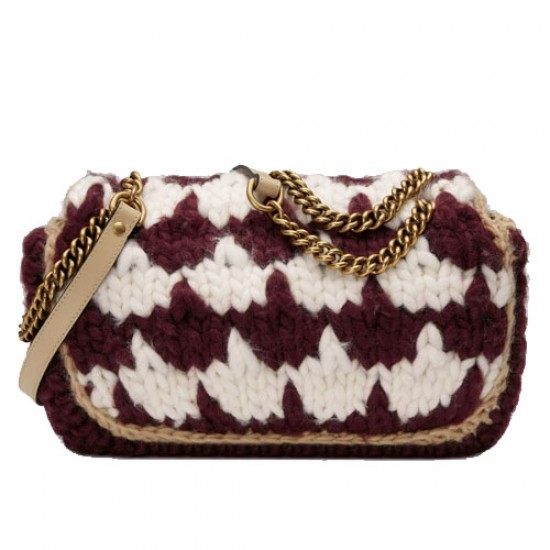 GG Marmont small wool shoulder bag