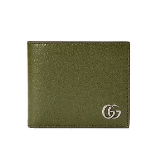 GG Marmont leather bi-fold wallet green