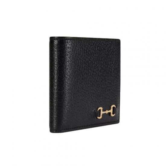 Bi fold wallet with Horsebit black