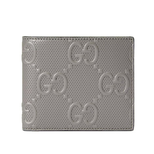 GG embossed wallet grey